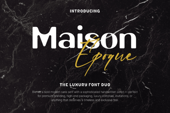 Maison Époque Duo: A Versatile Typeface for Crafters